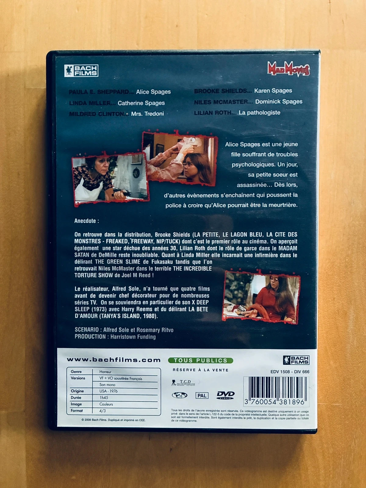 DVD Alice Sweet Alice. – photo 3